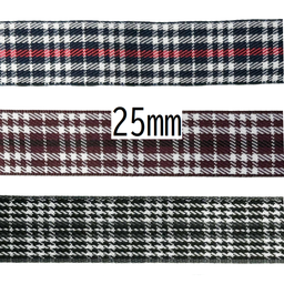 Check Pattern Ribbon 25mm × 15m