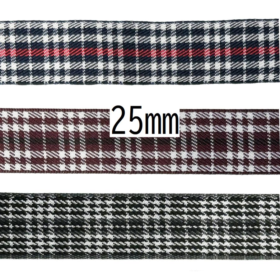 Check Pattern Ribbon 25mm × 15m